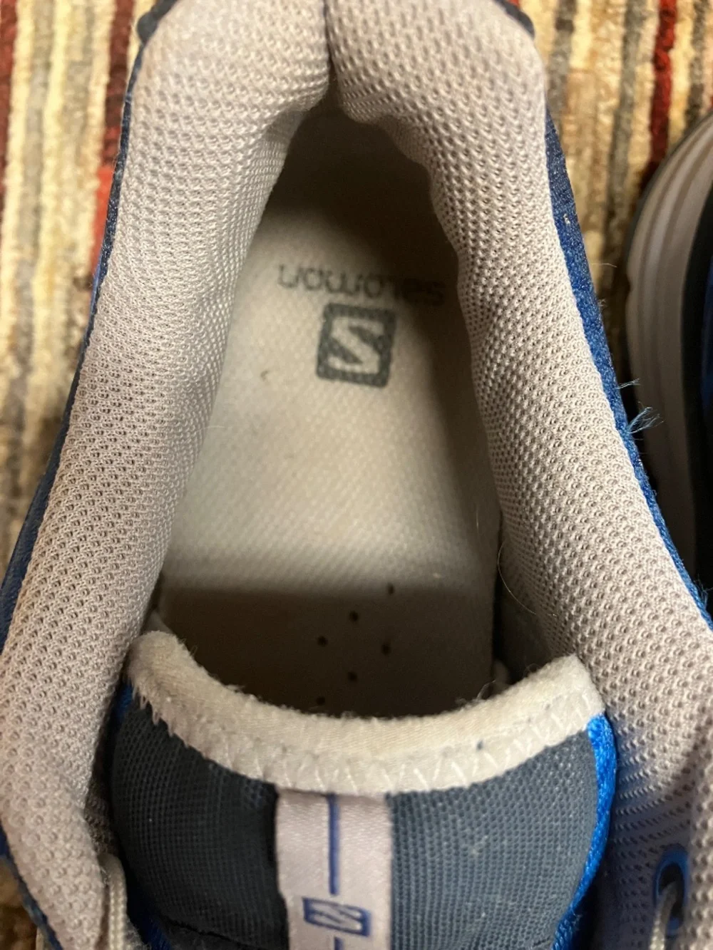 Men's Salomon Synapse Blue Trail Shoes - USA 9.5